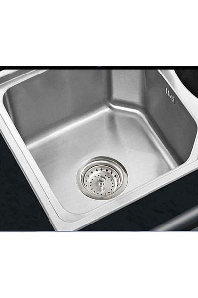 Yesland Set of 6 Yesland sink filters, stainless steel, silver, 8.5 x 4 cm/ 8.2 x 5 cm / 11.5 x 2.2 cm