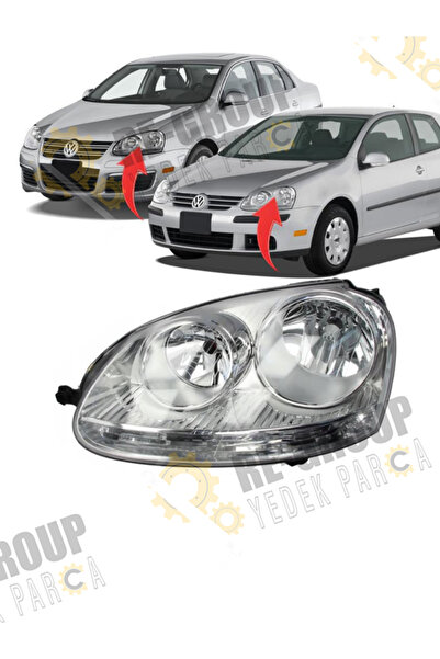 İthal VW GOLF 5 2003-2008, JETTA 2005-2010 ÖN FAR CAMI -SOL- 1K6941005R