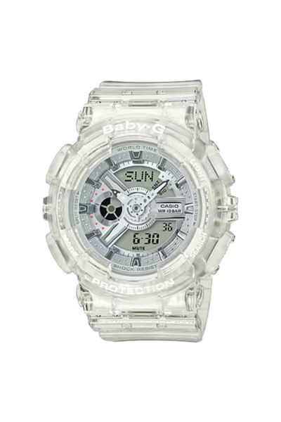 G-SHOCK ساعة رقمية للأطفال بمينا رمادي - BA-110CR-7A
