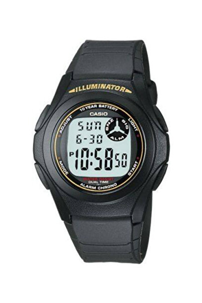 Casio CASIO Unisex Digital Grey Dial Watch - F-200W-9A