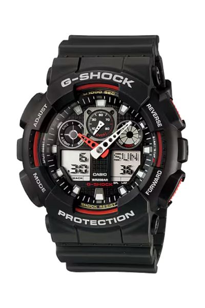 G-SHOCK Men's Analog-Digital Grey Dial Watch - GA-100-1A4