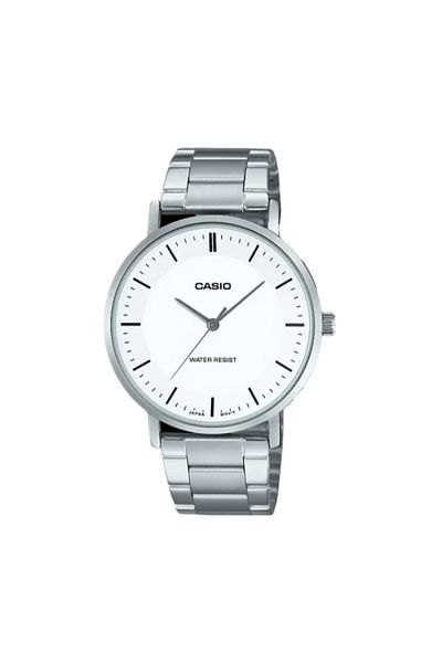 Casio CASIO Men's Analog White Dial Watch - MTP-VT04D-7EDF