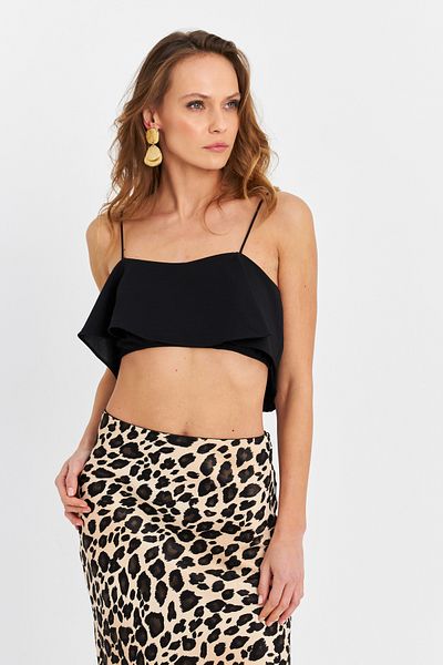 Cool & Sexy Women's Black Strap Bustier Yel221473-90