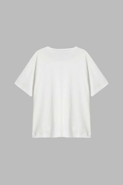 CİNEMA MODA Kiki Look İt's Me Printed Relaxed Fit White Women's Tshirt