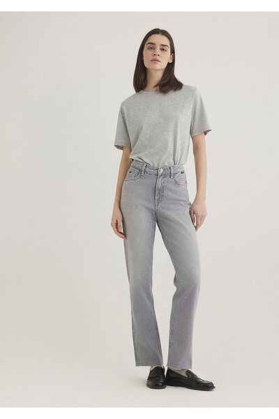 Mavi 101441-89172 New York Classic Denim Light Gray Jean Trousers