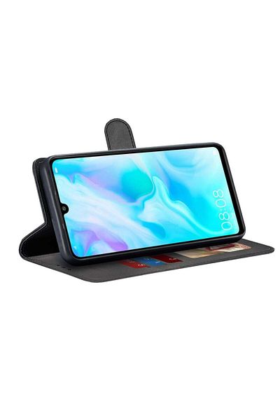 SKYDDAR INNOVATION Case for Huawei P30 Lite / P30 Lite New Edition, Diary Book, book, Inner Wallet, Black, sticker set
