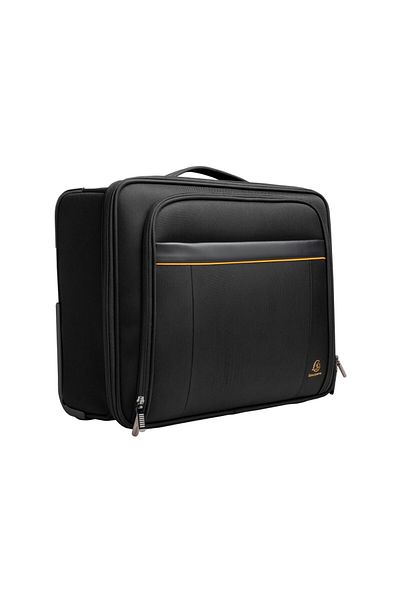 Exacompta Compact 2-wheeled laptop trolley 15.6" Exactive Exatrolley Exacompta 18334E, black