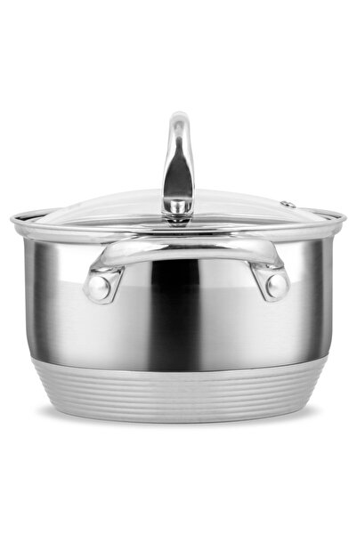 Zass Gourmet ZG-SC01-16 , 1.9L Capacity, 304 Stainless Steel, Multi-layer Base, Silver