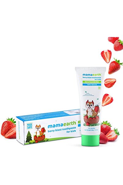 Mamaearth 100% Natural Berry Blast Toothpaste For Kids 50Gms