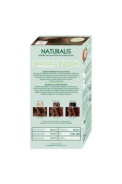 Neva Naturalis Permanent Hair Color – Vegan, Ammonia-Free, Long-Lasting, 100% Gray Coverage, Organic