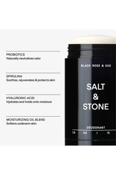 Salt & Stone Black Rose & Oud Extra Strength Aluminum Free Deodorant 75g