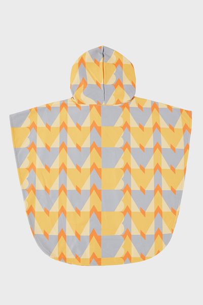 SLIPSTOP Hope Patterned Cotton Hooded UV Protect Towel Poncho Boy's PANCO SP2532140000