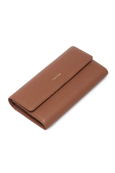 Tergan Tan Genuine Leather Women's Wallet - S1Cb00005719-B67