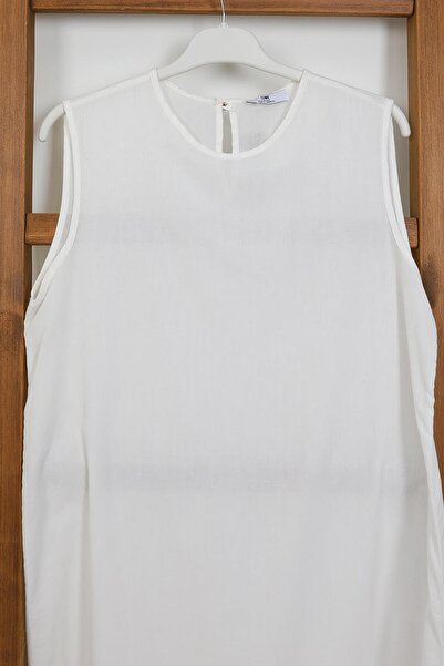 GİYZAMİLA Linen Underwear Off White