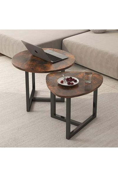 Un An artistic and elegant nesting table set for a modern and tidy space!