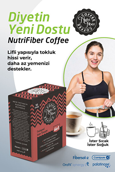 Nutrifiber Coffee Detox Kahvesi, Hindiba Kahvesi Inülin,l-karnitin, Prebiyotik