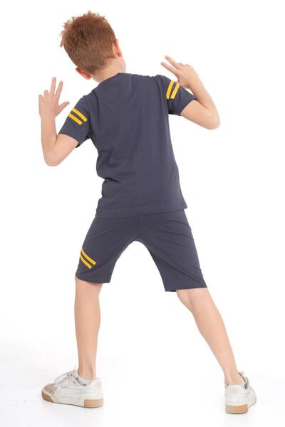 CiciTime Çocuk Modası Boy's Capri Casual Set with Summer Shorts