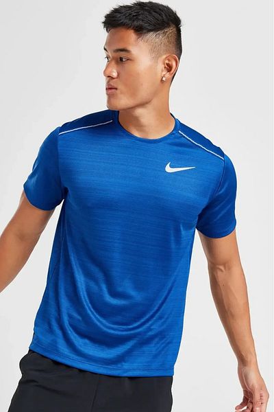 Nike Dri-Fit Miller Standard Cut Navy Blue Men's Sports T-Shirt