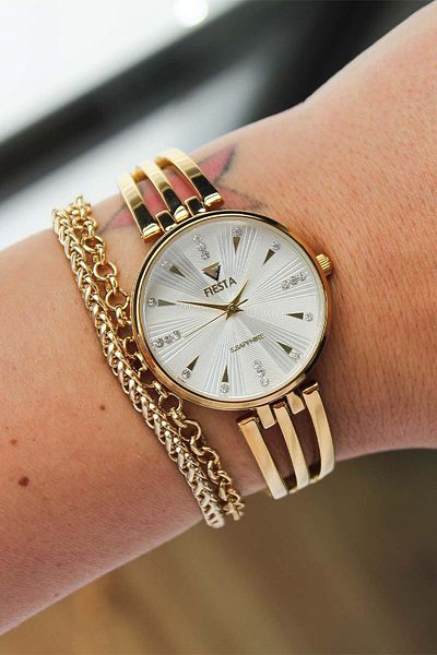 Fiesta Fs600824 Women's Wristwatch with Steel Cord