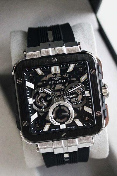 FERRO Fm11572J2 Men's Wrist Watch with Silicone Cord