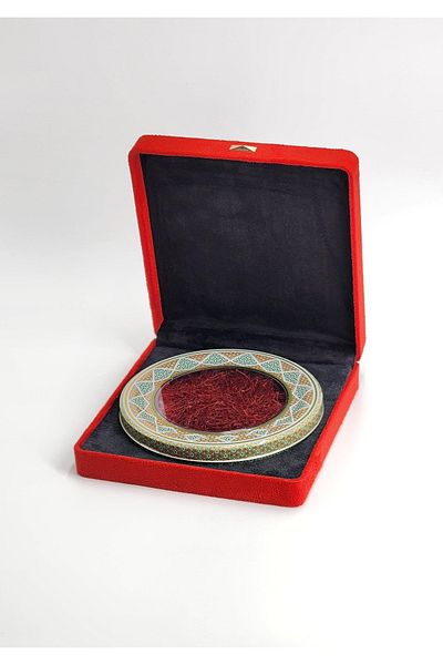 salman saffron Super Negin Safron 15 gm in Velvet Gift Box - Box Size 205x190x47 mm