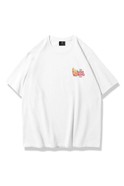 Trendiz Unisex 101 The Negroni Club Μπλουζάκι στήθος Λευκό