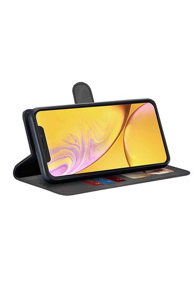 SKYDDAR INNOVATION Case for iPhone XR, Diary Book, book type, with Inner Wallet, Black, sticker set