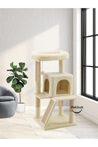 Petilux Decorative Cat Scratching House with Terrace