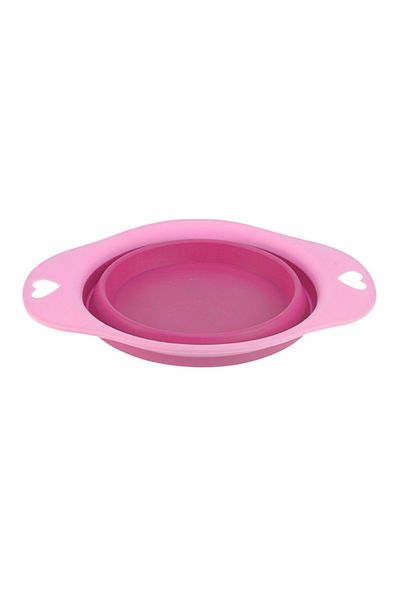 Gift Design Bol pliabil din silicon pentru animale, 19 cm, roz