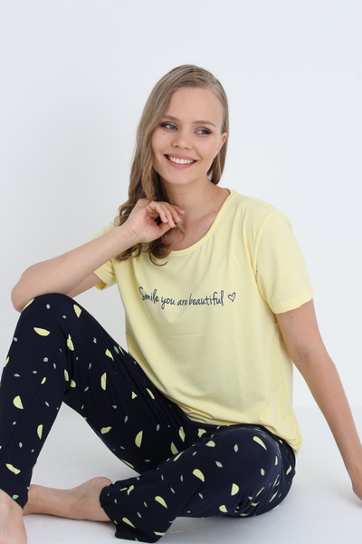STELLAPİNK Women's Lycra Pajama Set
