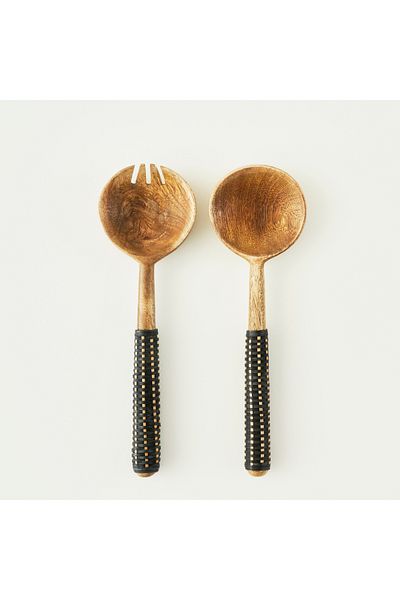 Bella Maison Riva Salad Serving Set Natural (27X8 cm)