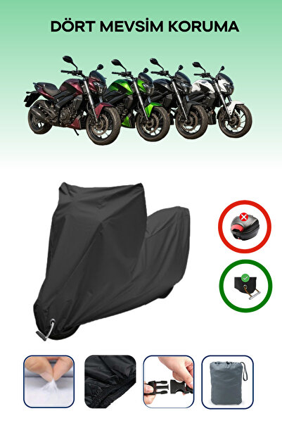 Breen غطاء محرك أسود متوافق مع موديلات Bajaj Dominar، متوافق مع قفل القماش، 4...