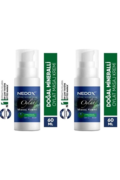 NEDOX 2 Pieces Natural Mineral Oylat Massage Cream 60 ml