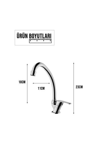 YAPI KALİTE Open-Close Single Water Inlet Sink and Mix