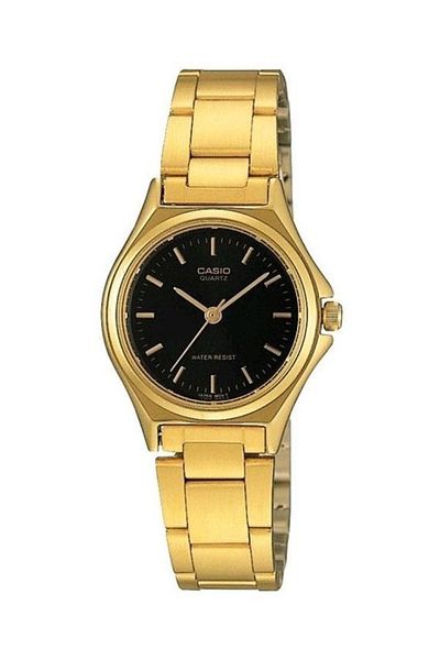 Casio ساعة كاسيو النسائية التناظرية ذات الميناء الأسود - LTP-1130N-1A