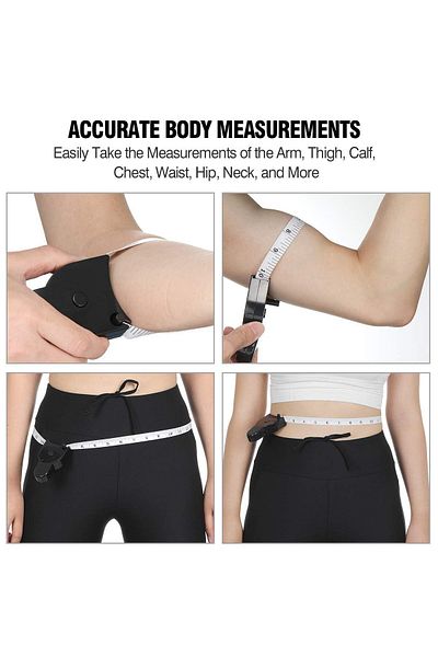 COOYA 2 Pcs Tape Measure Set, Body Tape Measure, Soft Tape Measure, 60inch (150cm), Retractable Measuring