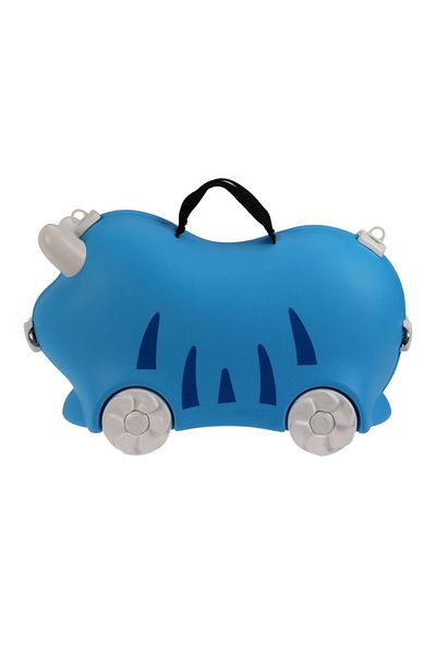 Gift Design Cărucior pentru copii Elephant Blue – Valiză de călătorie, omologată pentru cabină, 52x21x32 cm
