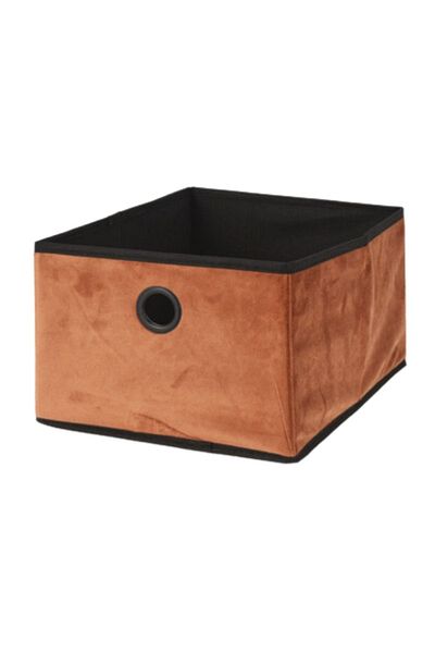 Gift Design Storage box, open, brick color, 32x25x8 cm, Storage Solutions