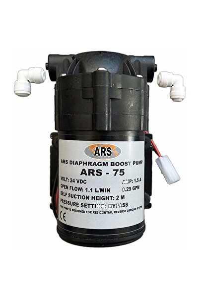 REVERSOSMOZARISU Su Arıtma Cihazı Basınç Pompası 75 Gpd + Fitting