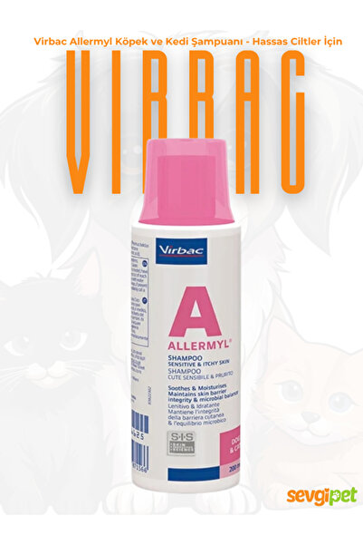 sevgipet Allermyl Köpek ve Kedi Şampuanı - Hassas Ciltler İçin