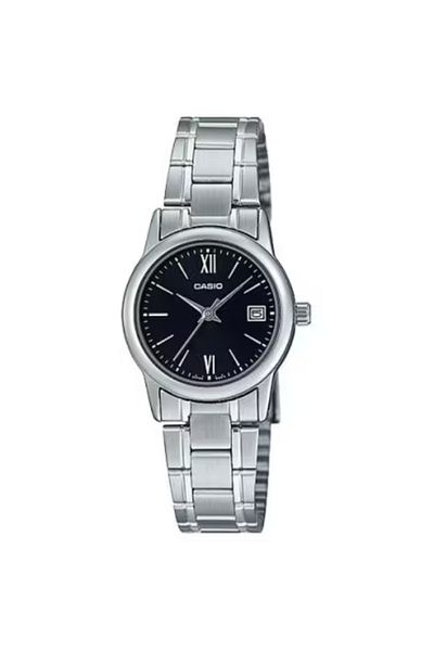 Casio ساعة كاسيو النسائية التناظرية بمينا أسود - LTP-V002D-1B3UDF
