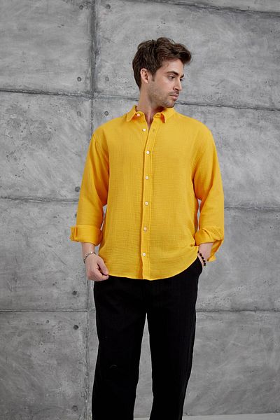 NOMARC Orange Nmrc Muslin Oversize Shirt
