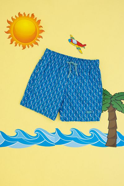 U.S. Polo Assn. Boy's Indigo Swim Shorts 50309624-Vr028