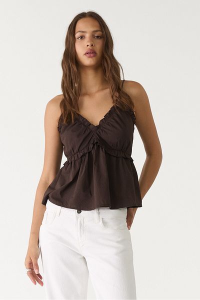 Stradivarius Top with tie-up straps