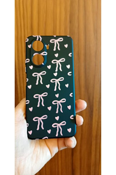 Newon حافظة هاتف هواوي نوفا 10 SE مطبوعة بشريط/فيونكة من الداخل مخملية من الس...