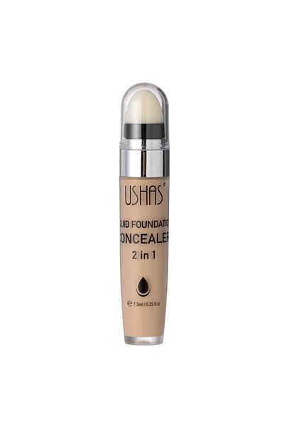 OEM Fond de Ten Lichid si Concealer 2 in 1, Ushas, Neutru, Capacitate 7.5 ml
