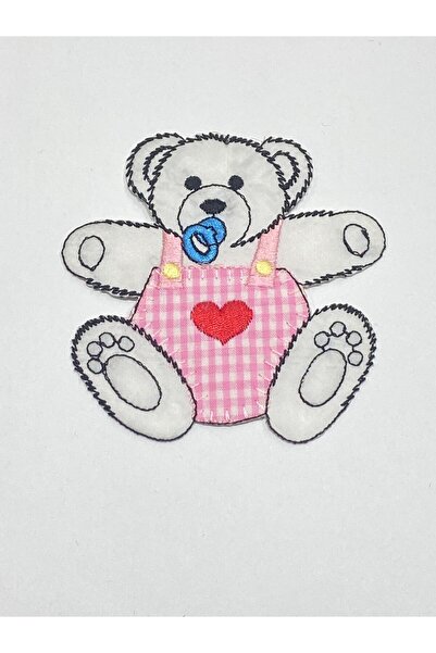 karantuhafiye Απλικέ κουβέρτα μωρού / Απλικέ για μωρά και παιδιά ροζ λευκό