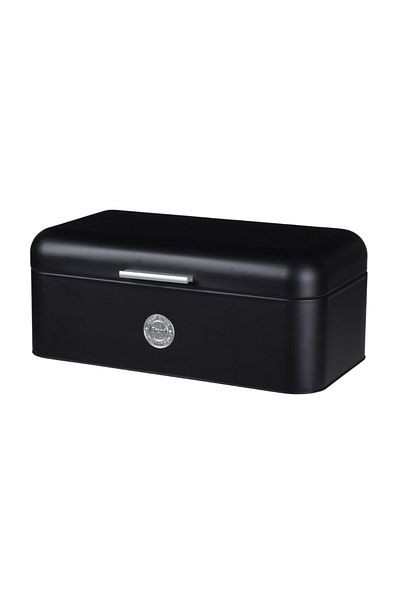 Excellent Houseware Bread box, metal, black, 42x22x16 cm – Excellent Houseware
