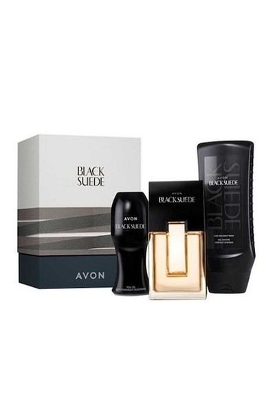 AVON Black Suede Gift Set, 3 Products, Avon
