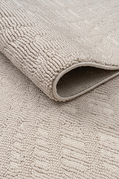 Sereserpe Combo Yumuşak Dokulu Bukle Oturma Odası Salon Mutfak Çocuk Odası Halısı 31209 BEJ